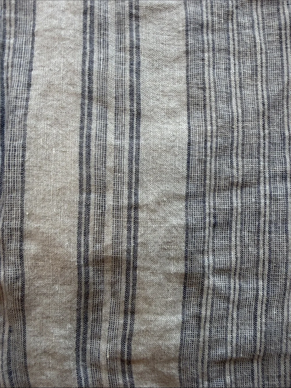 Amity Home “Noah” King size reversible cotton linen duvet cover with 2 shams